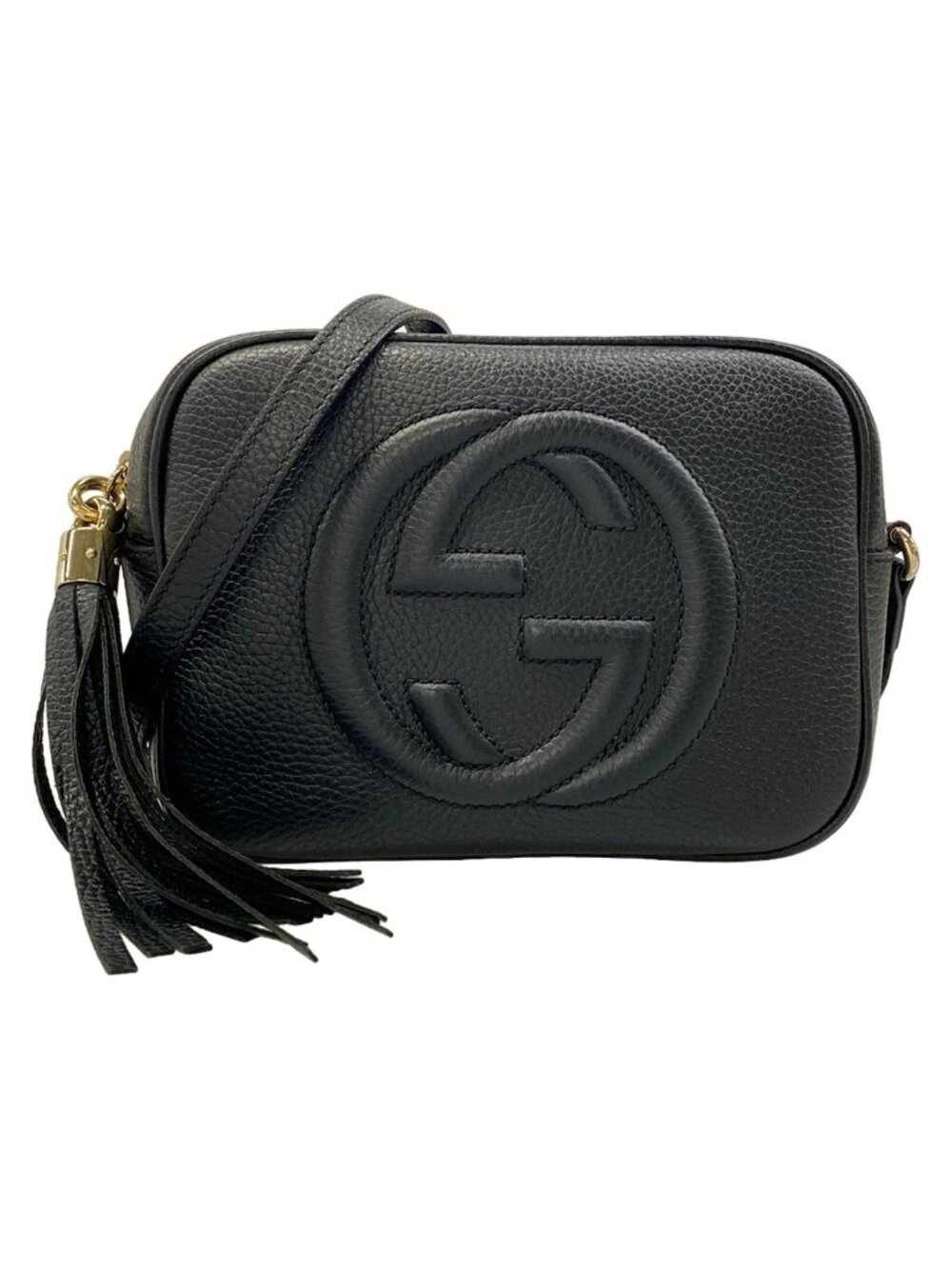 Gucci Shoulder Bag Soho Black Leather